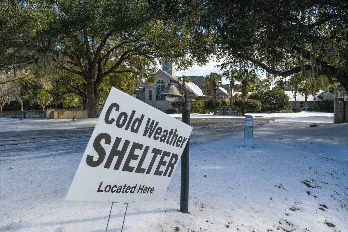 Sea Island Presbyterian Church, located at 81 Ladys Island Drive, was a cold weather shelter during the 2025 snow in Beaufort County, pictured here. The church also opened its doors to people needing warmth in anticipation of record colds in January and February 2026.