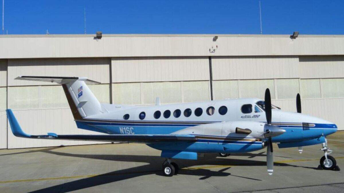 “Palmetto 1,” a Hawker Beechcraft King Air 350 that can seat up to nine passengers, is one of two state airplanes owned by the S.C. Division of Aeronautics and available for official travel.