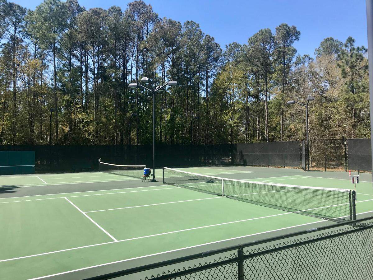 Tennis courts at Chaplin Community Park.