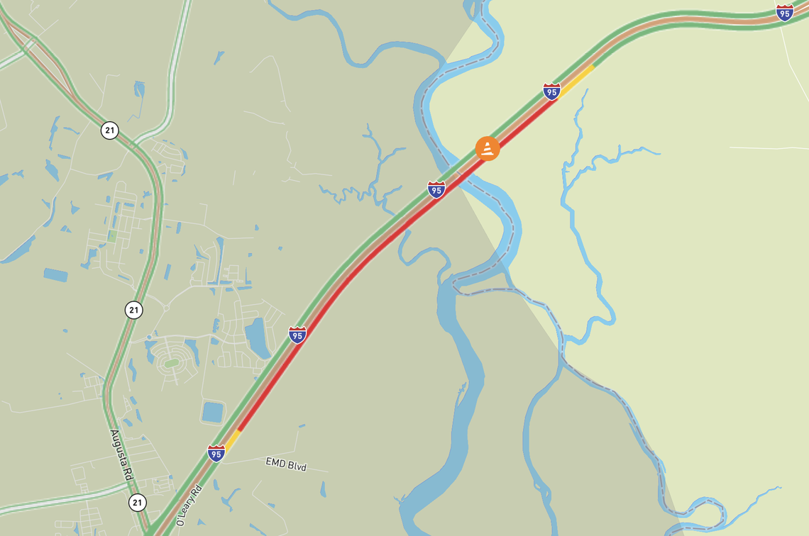 Drivers using northbound Interstate 95 to travel between Georgia and South Carolina should expect significant delays the morning of April 21, 2026, traffic officials say.