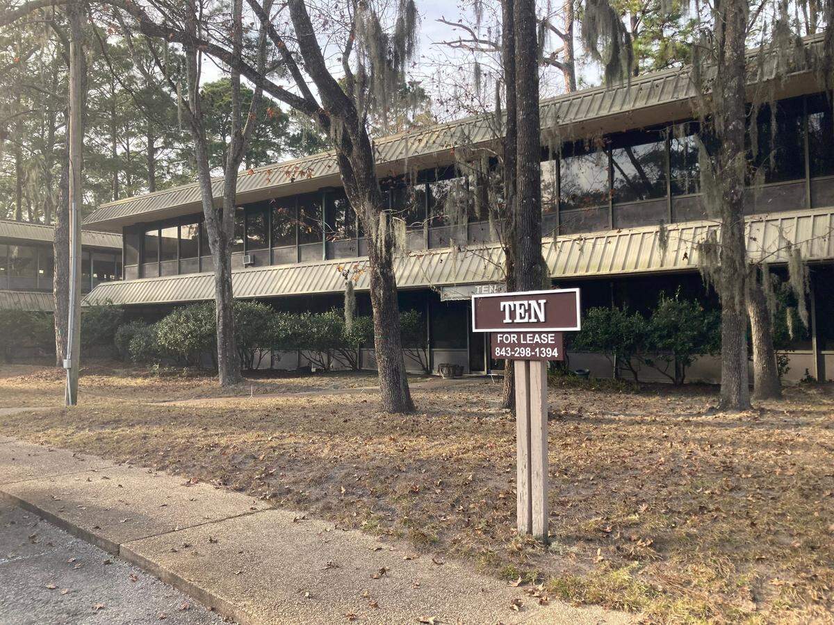 This building is part of the mostly vacant office space on Hilton Head that would be turned into worker and student housing.