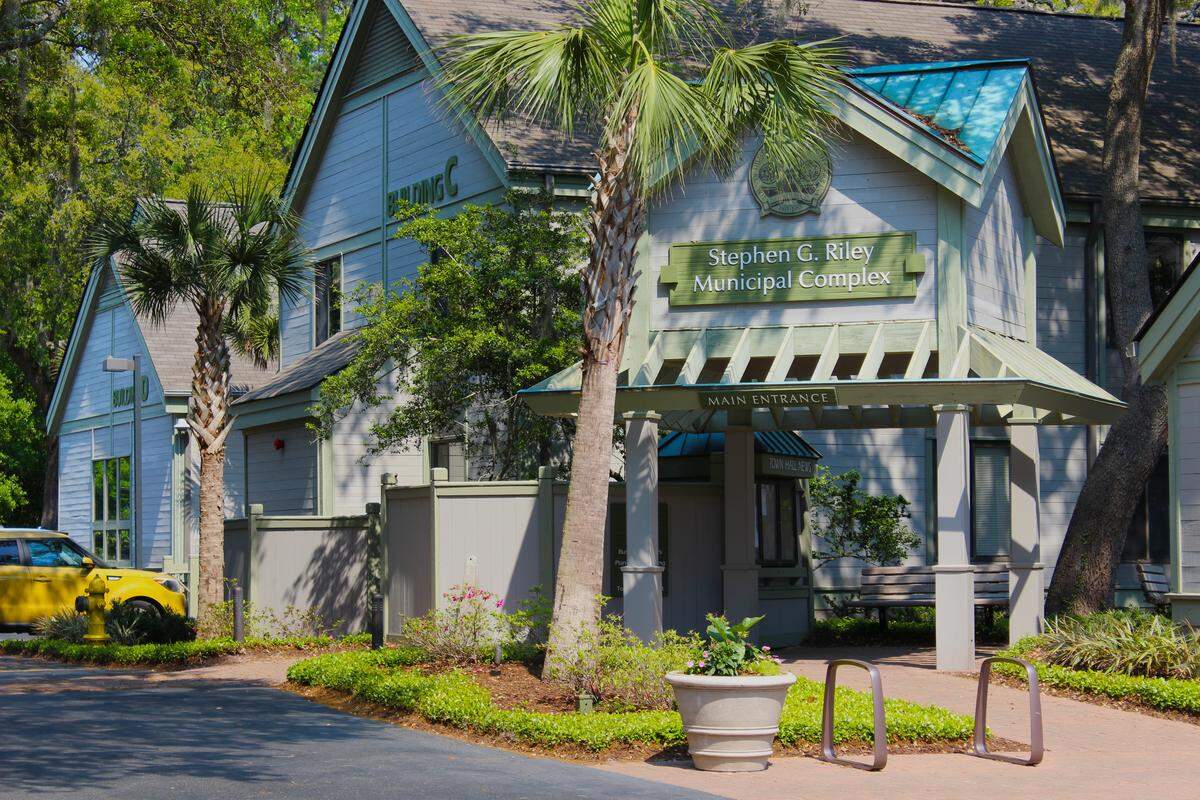 The Town of Hilton Head government offices on 1 Town Center Ct.