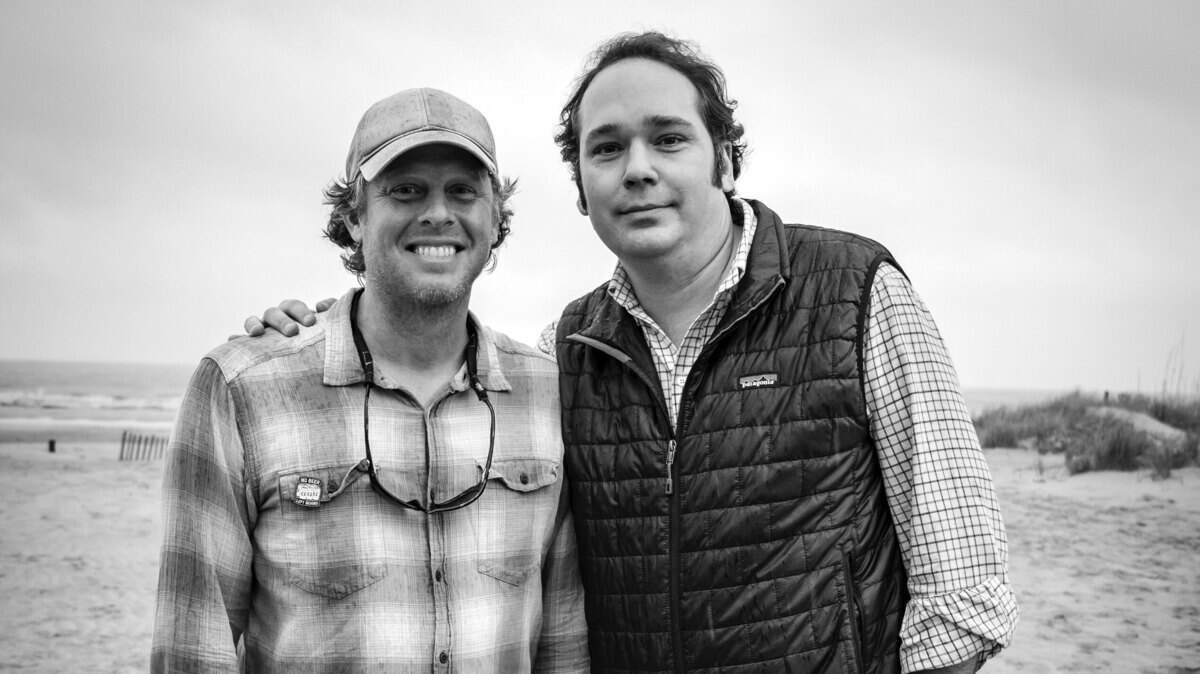 Josh Peeples, right, with Hilton Head Seafood Festival organizer Andrew Carmines.