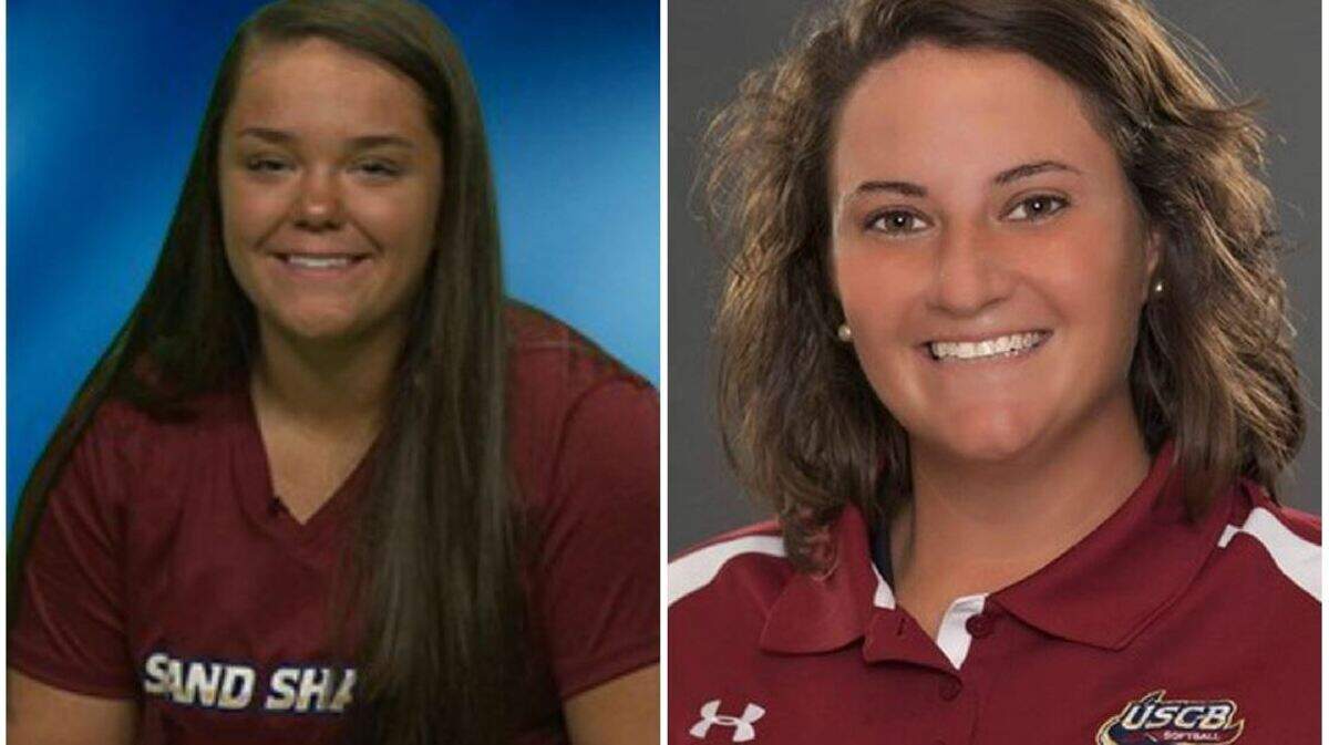 Mari Cook (right) is suing her former University after she says her coach Laura Heberling (right) bullied her.