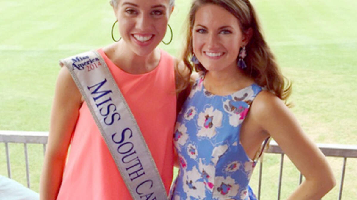 Caitlin Covington, right, can be seen in this screen grab from the Instagram account of "Visit Hilton Head," the official account of the Hilton Head Island-Bluffton Chamber of Commerce. Covington is one of four bloggers hired by the chamber to promote the RBC Heritage golf tournament and Hilton Head.