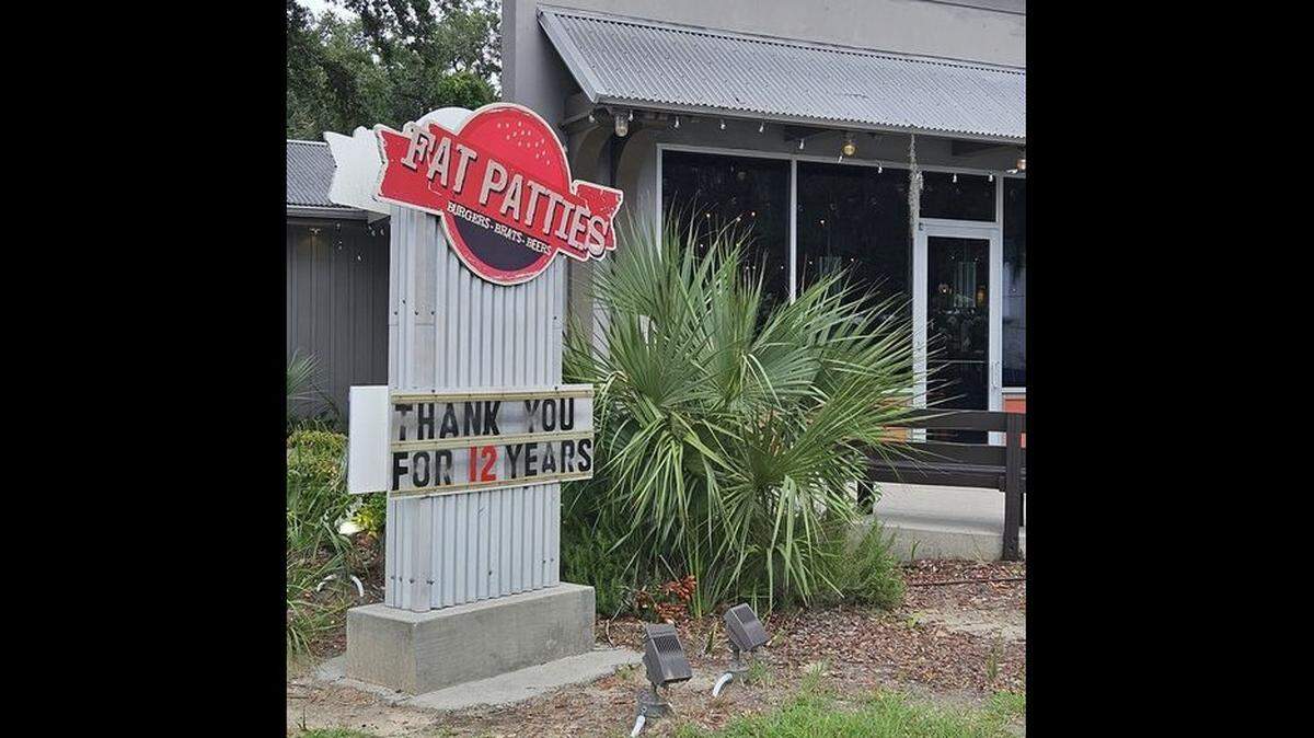 The last day of last day of service at Fat Patties in Beaufort was Saturday.