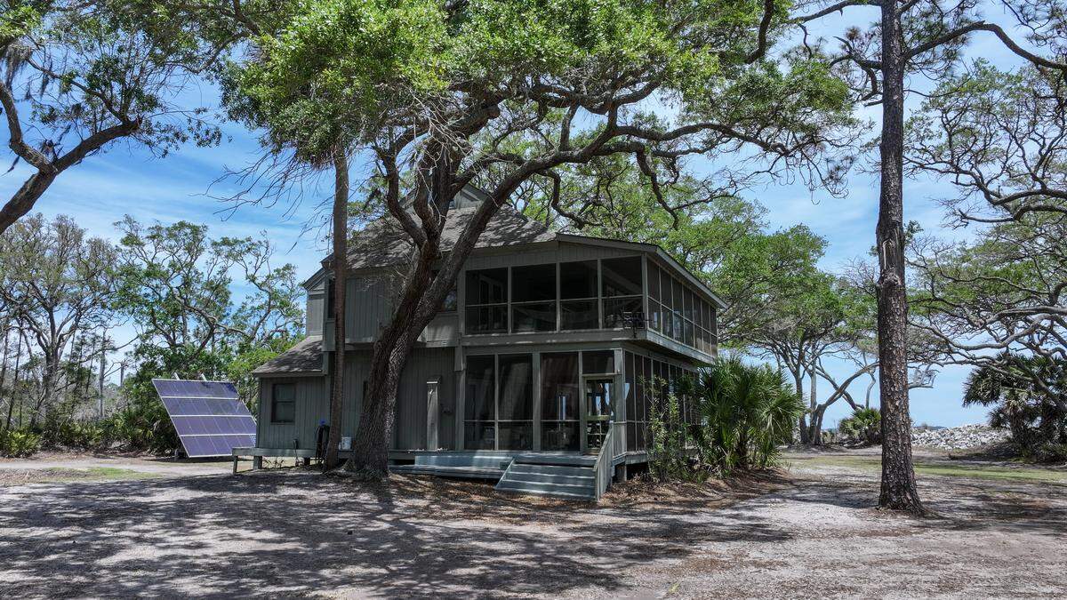 This photo shows the caretaker’s house, a hundred or so yards from the former home of Ted Turner photographed on May 8, 2026, on St. Phillips Island. This is the home where Boogie and Jo Tudor would stay when Turner and their guests would come to the barrier island now owned by South Carolina State Parks.