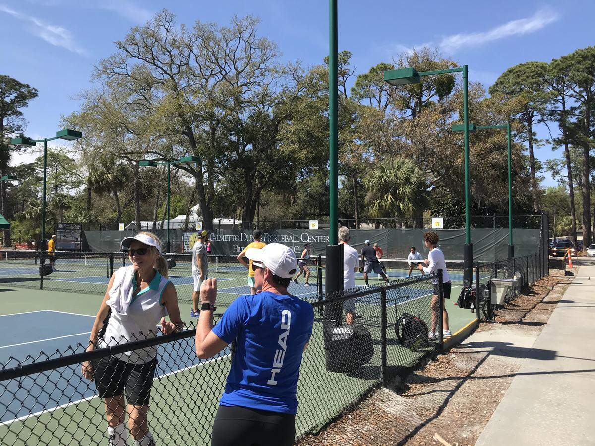 Pickleball players continue to play in Palmetto Dunes. This as the coronavirus worsens in South Carolina prompting closures and business to suffer. Hotels on Hilton Head seem to be reprieves from the worsening crisis.