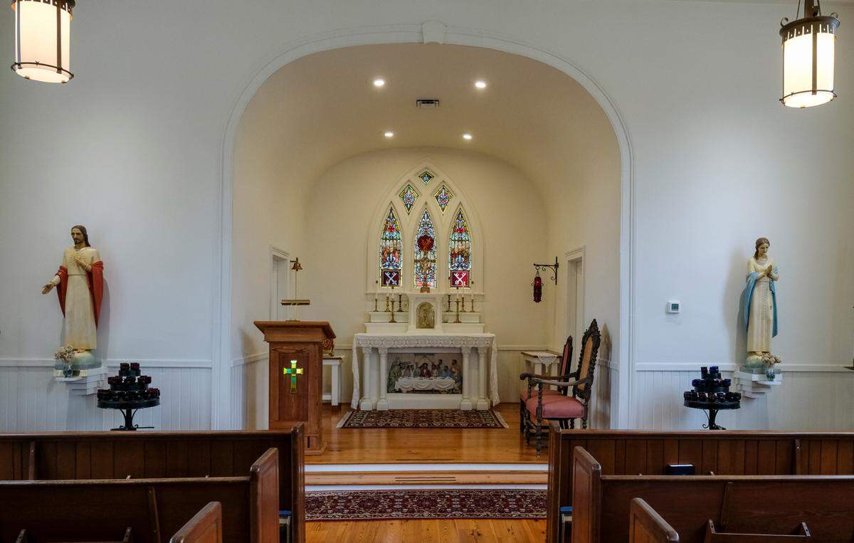 St. Peter the Apostle Catholic Church on Carteret Street as seen on Nov. 5, 2021 in Beaufort. The church, the oldest Catholic church in Beaufort County, is celebrating its 175th anniversary.