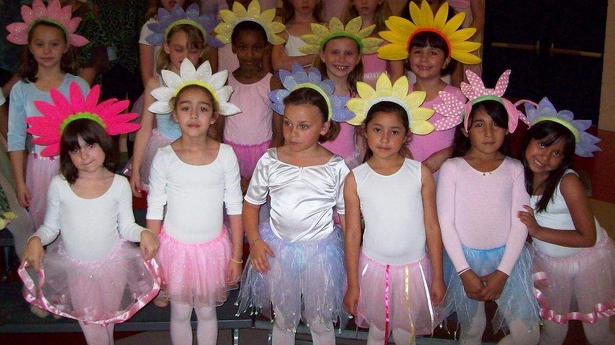 Hilton Head Island School for the Creative Arts first-graders portray flowers in the production of “Calypso’s Garden” directed by the arts team.