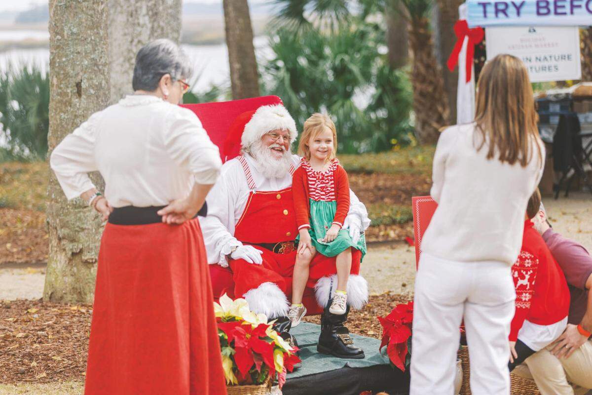 On Sunday, December 17, the Palmetto Bluff Holiday Farmer’s Market will host a brunch with Santa and Mrs. Claus in Wilson Village.