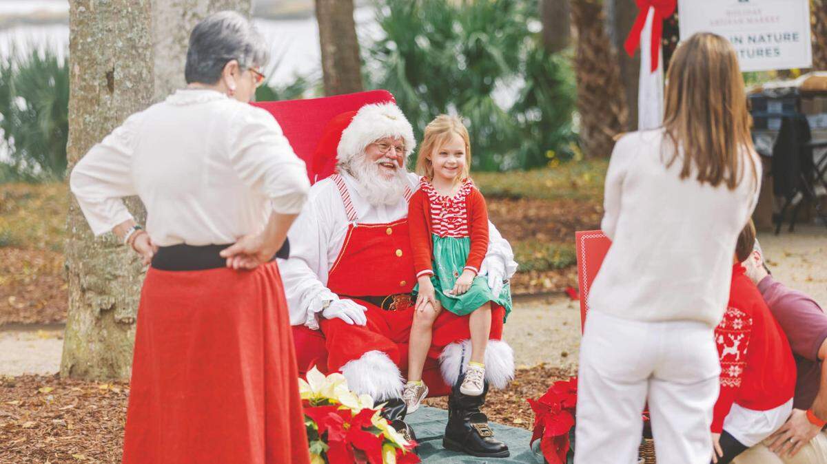 On Sunday, December 17, the Palmetto Bluff Holiday Farmer’s Market will host a brunch with Santa and Mrs. Claus in Wilson Village.