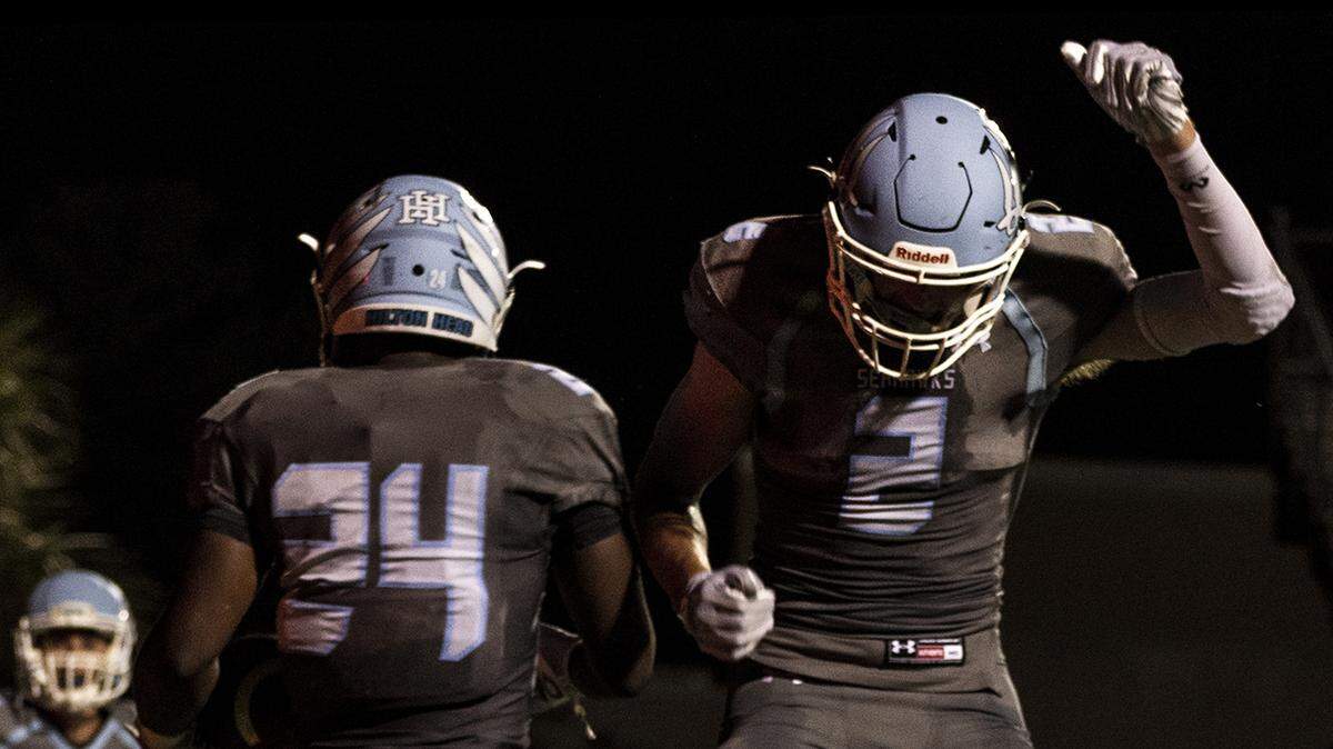 Hilton Head Island High School beat Ridgeland-Hardeeville 38 to 6 on Friday, Sept. 20, 2019.
