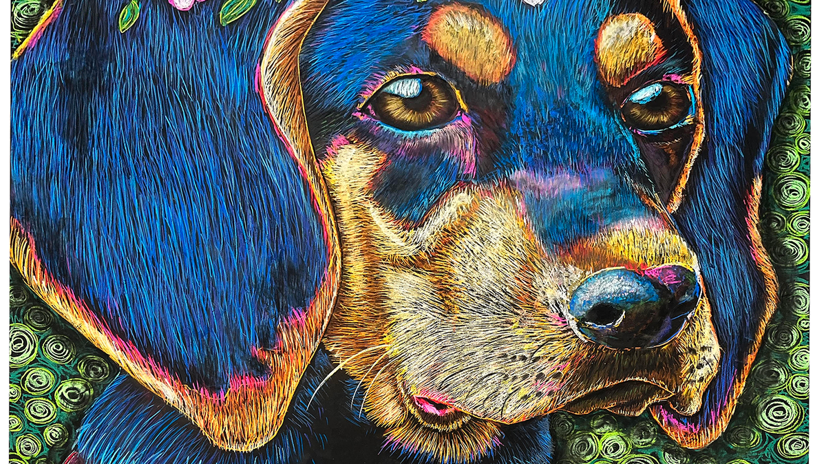 Chalk artist Chelsey Scott created this art for the Blue Ridge Chalk Festival in Georgia. Scott is one of the artists who will be in town for a chalk art festival in Beaufort this weekend.