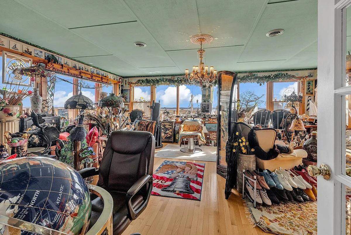 “I’ve been collecting things my whole life, about 65 years now,” homeowner Larry Marsh said. “I love having memorabilia, whatnots and even old liquor bottles around.”