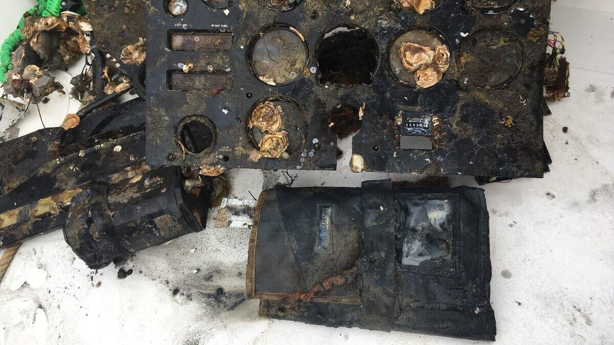 Items from the crash scene were turned over to the Beaufort County Sheriff’s Office on Friday.