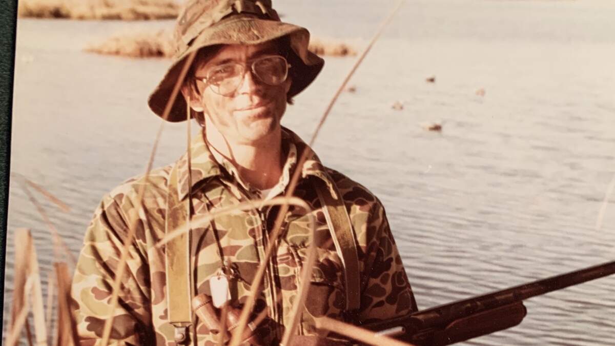 Collins on a Thanksgiving morning duck hunt.