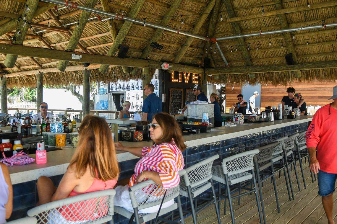 Inside the newly opened Tiki Hut on Coligny Beach on Thursday, May 30, 2024 at Beach House Hilton Head Island.