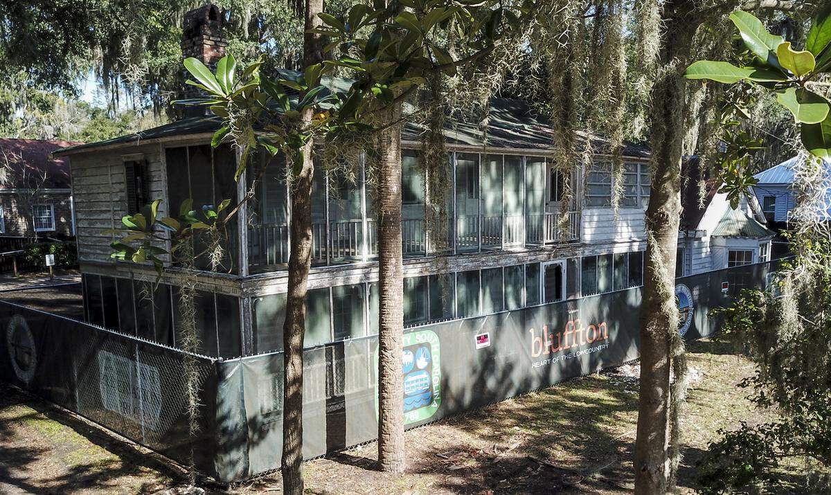 The Squire Pope Carriage House, circa 1850, as seen on Monday was purchased by the Town of Bluffton and the Beaufort County Rural and Critical Lands Program in 2017 for $1.5 million. It is one of a handful of antebellum homes that survived the 1863 “Burning of Bluffton” by Union troops during the Civil War.