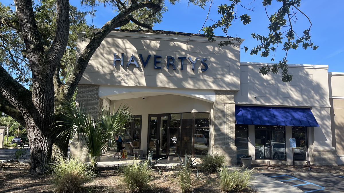 Havertys Furniture is located at 2 Buckingham Plantation Drive near the Tanger Outlets.
