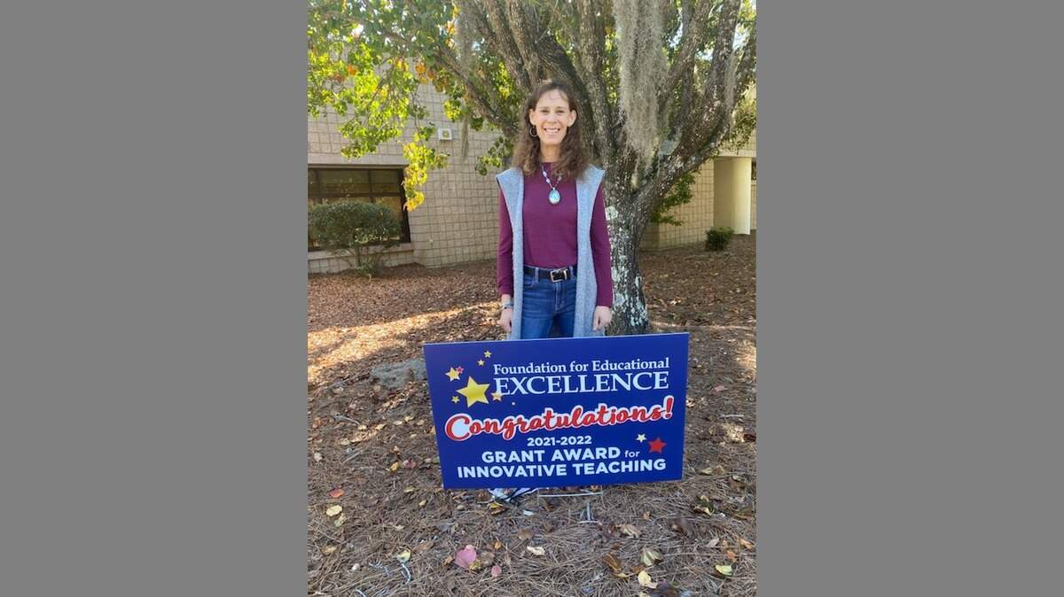 Jennifer Friend-Kerr, a third-grade teacher at Hilton Head Island Elementary School for the Creative Arts, received a grant that will allow her students to design a pickleball court in a designated area of the school’s fitness trail.