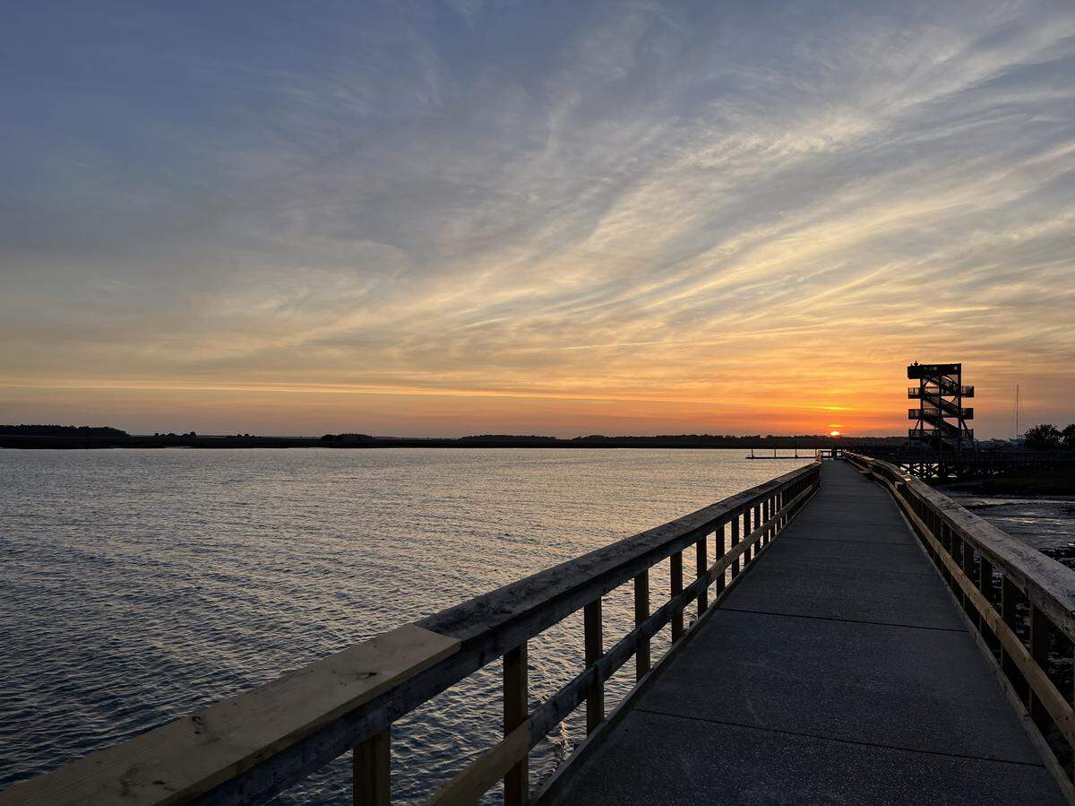 Redevelopment of Battery Creek waterfront is a big topic of discussion in the town of Port Royal. The town’s boardwalk and viewing tower are shown here. Safe Harbor Marina plans to build a marina on land it owns next to the boardwalk. The town’s vision for the area also includes new housing, a park, a promenade through the marsh and new shrimp docks.