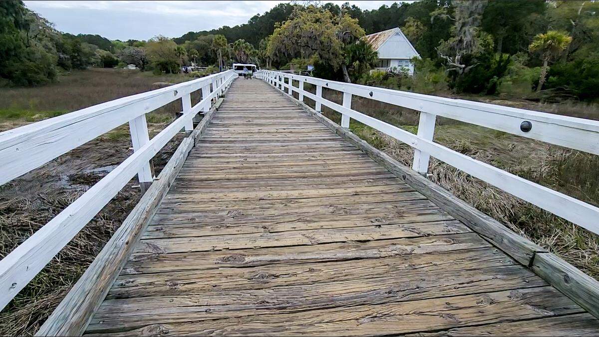 The privately-owned dock has issues with its decking at the Melrose Boat Landing as photographed on March 26, 2024 on Daufuskie Island