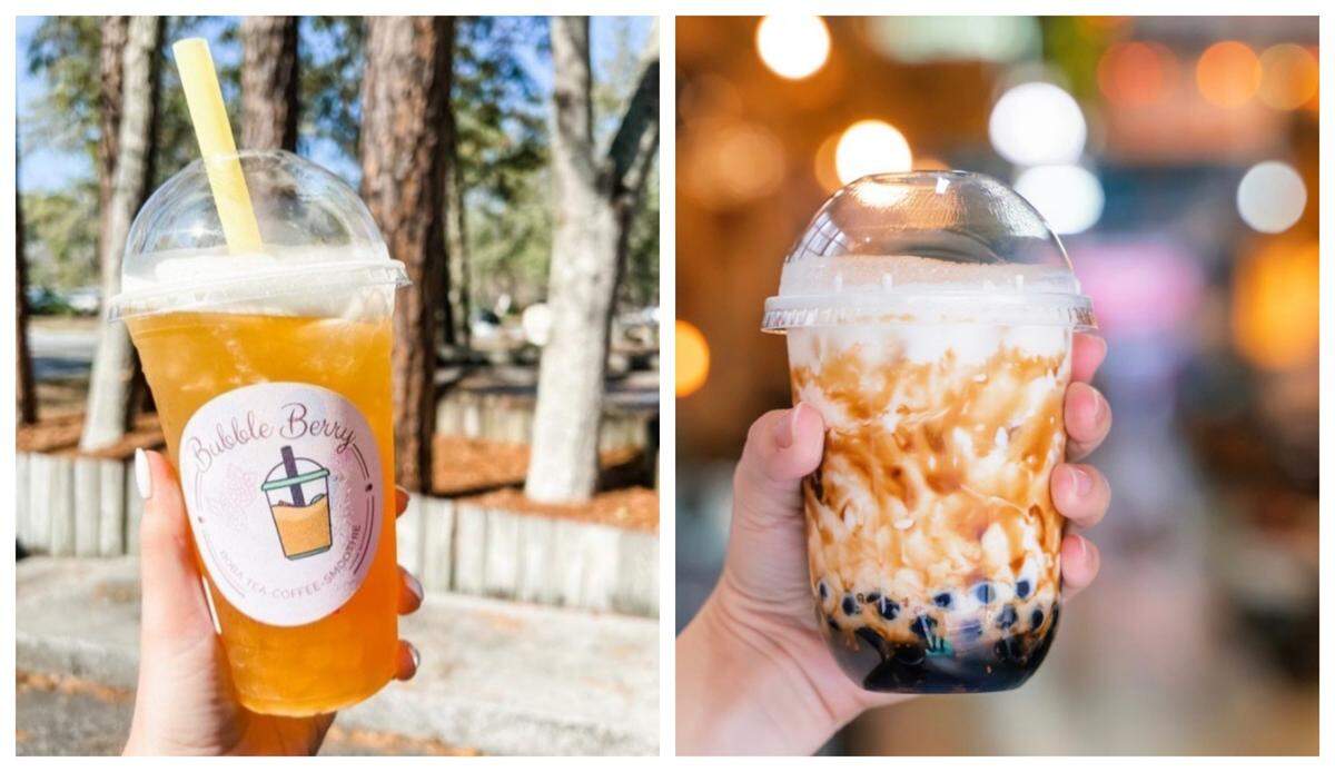 Bubble Berry tea shop on Hilton Head’s south end serves traditional boba milk tea, along with fruit refreshers and smoothies. 