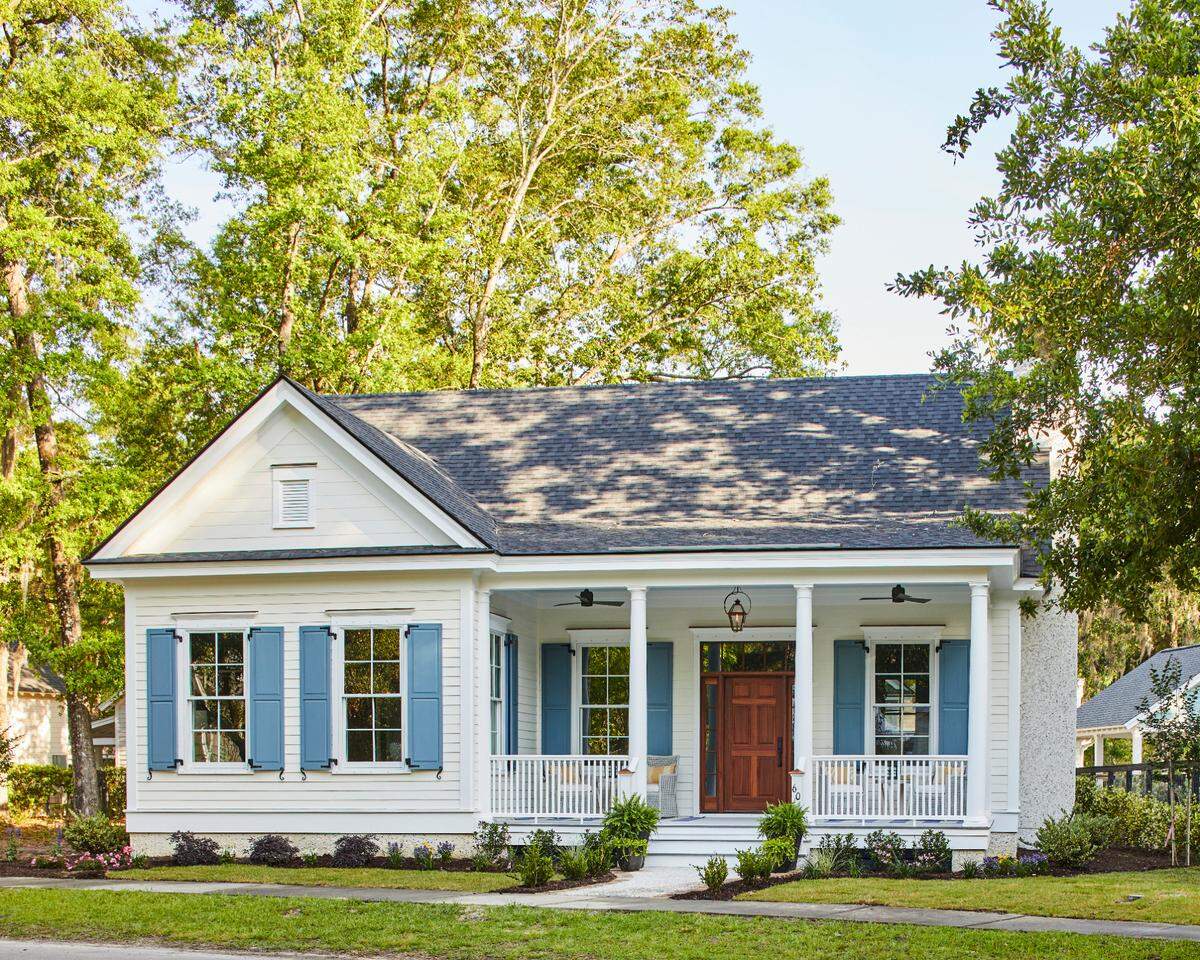 The front of the Southern Living Adaptive Home in Habersham in Beaufort County.