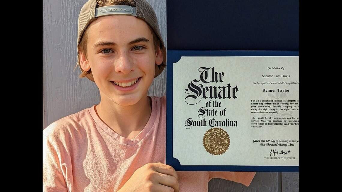 SC senator, YouTube channel congratulate Beaufort boy for stepping up for elderly man