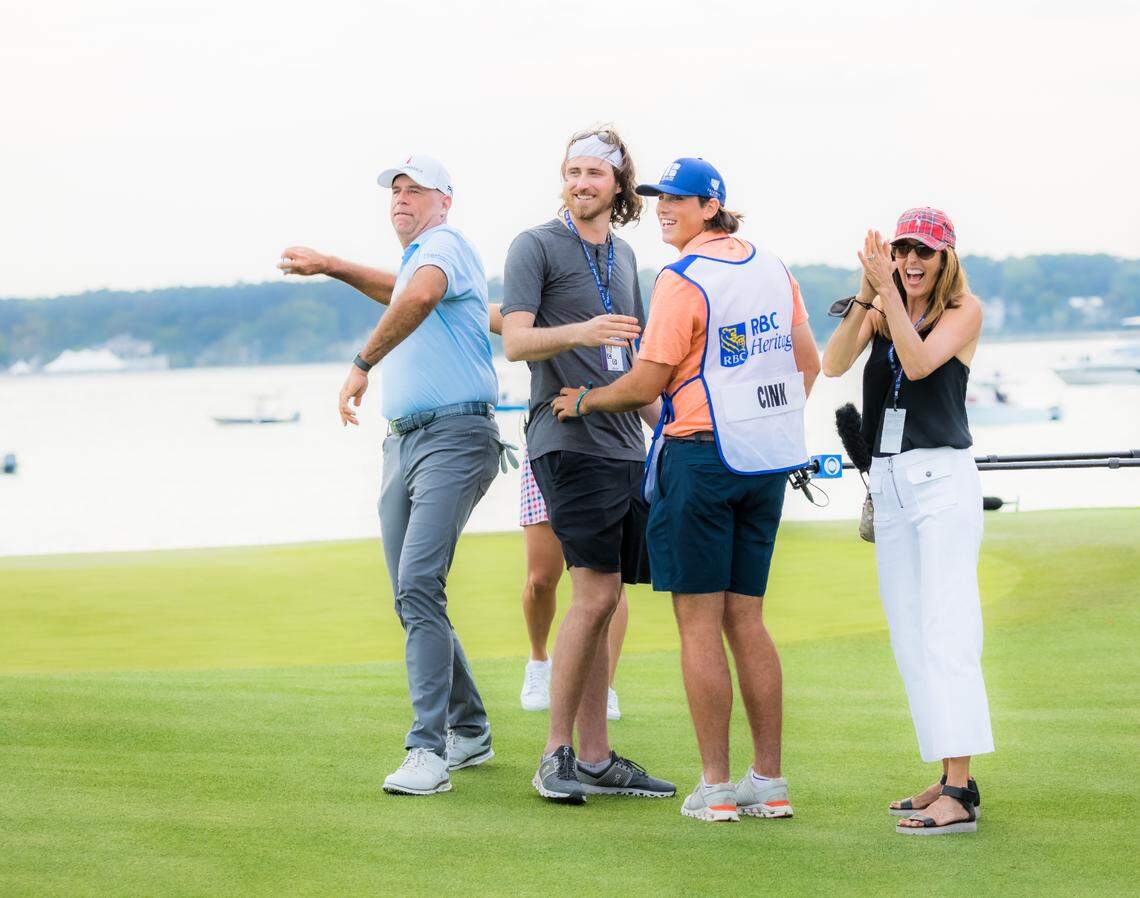 Stewart Cink after winning the RBC Heritage Presented by Boeing on Sunday, April 18, 2021 at Harbour Town Golf Links in Sea Pines on Hilton Head Island.
