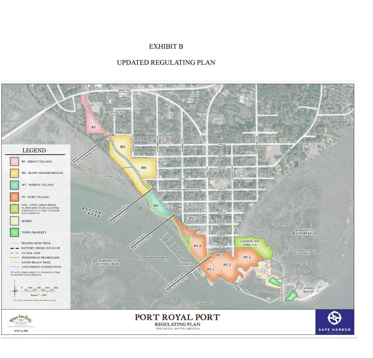 A new master plan has been submitted to the town of Port Royal.
