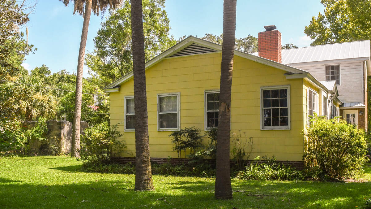 The Colquhoun family home hosts historic artifacts from Beaufort’s Great Fire of 1907, including tabby remains, left, that was once the outhouse for the home constructed in 1820 by the Sams family.