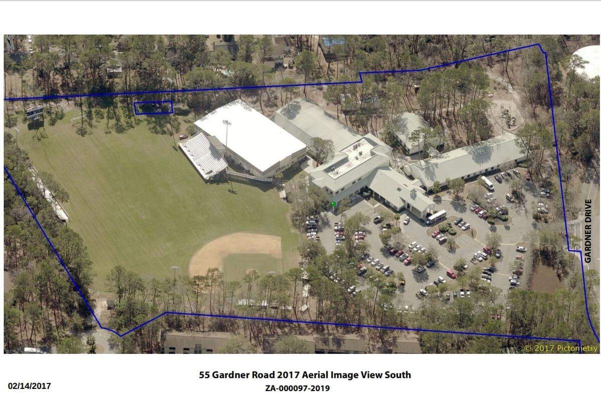 An aerial view of the Hilton Head Christian Academy on Hilton Head Island. The school will be moving to a Bluffton campus for the 2020 school year.