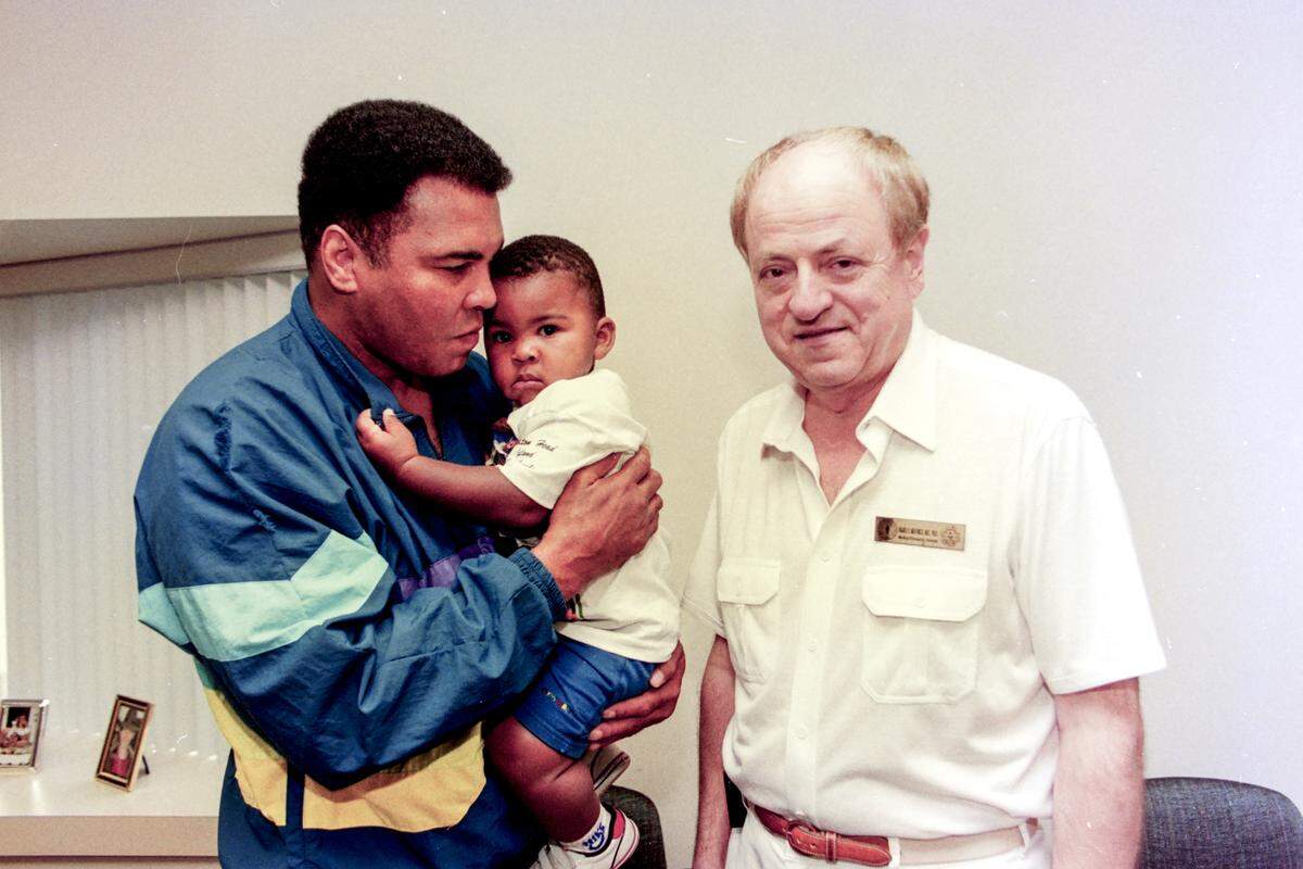 Muhammad Ali, left, is photographed with his son, Asaad, and his medical doctor, Rajko Medenica on Sept. 22, 1992, at Hilton Head Hospital on Hilton Head Island.
