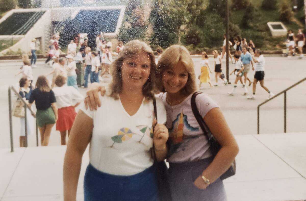 Susan Weed, right, is pictured with her sister, Deborah.