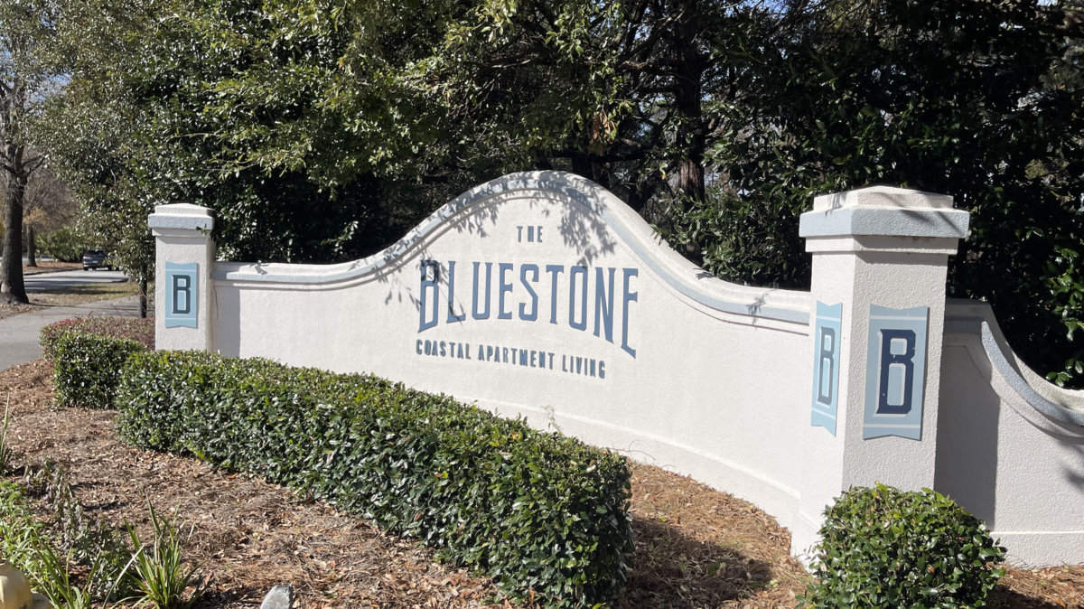 The Bluestone Apartments, located in Bluffton between Bluffton Parkway and Anne Smith Drive, was the site of a seven-car break-in over the weekend. Each of the seven vehicles had been locked.