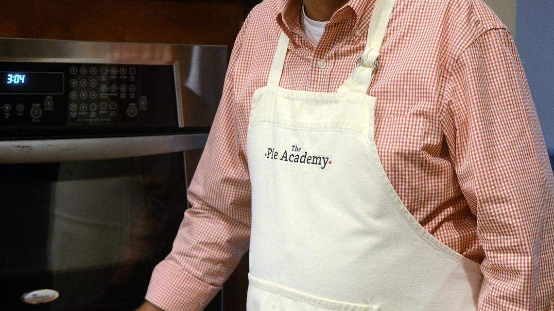 Ken Haedrich of Hilton Head Island stands in his kitchen on Monday. Haedrich has written 15 cookbooks, two of which focus on pie. He also runs a website called The Pie Academy.  