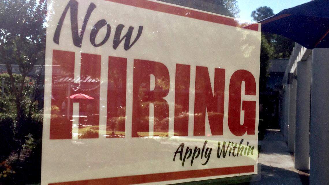 A file photo of a help wanted sign posted at a Hilton Head Island business.