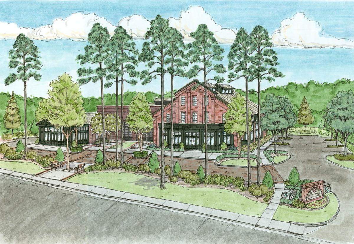 A rendering of the planned Burnt Church Distillery along Bluffton Road. 