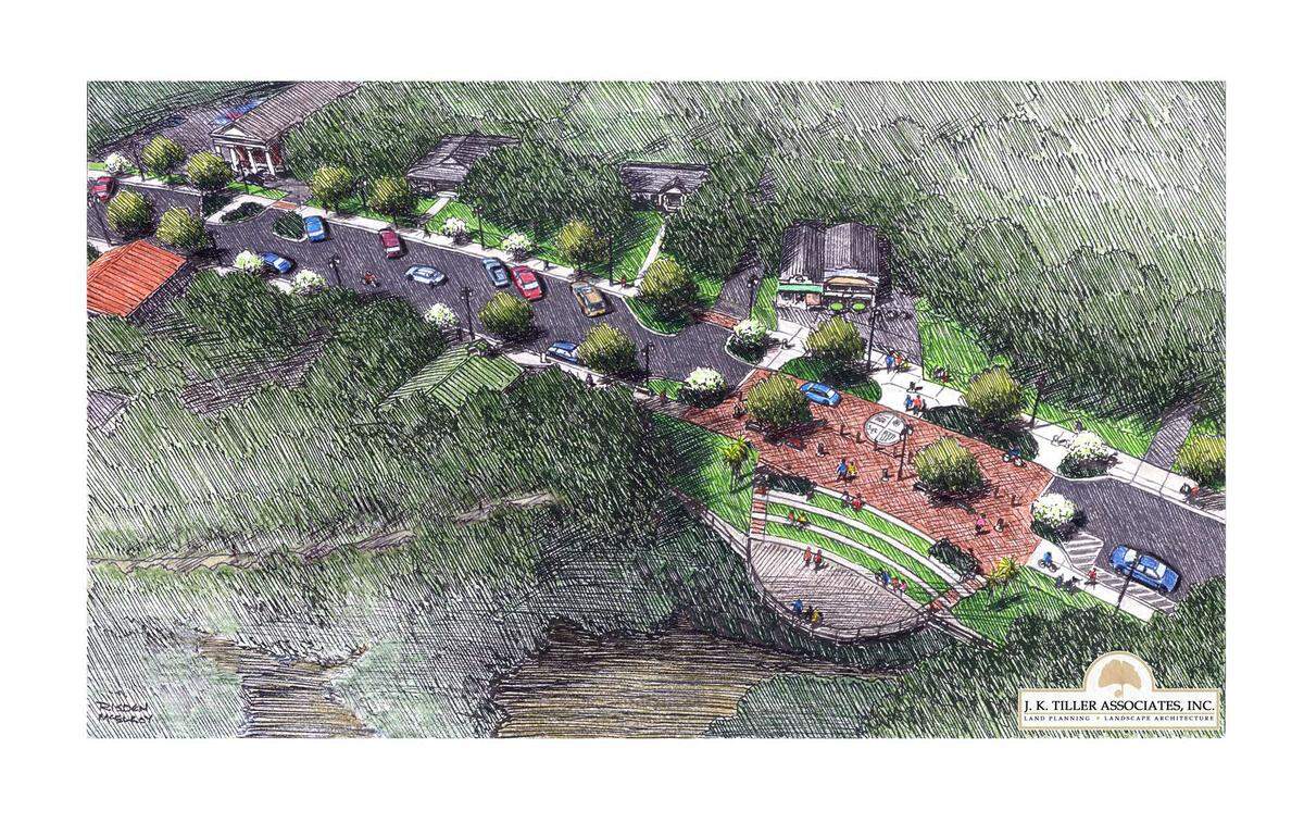 Port Royal is preparing to redo Paris Avenue, its main street. It is starting with the entrance near Cypress Wetlands. The design for that stretch includes a raised brick roadway.