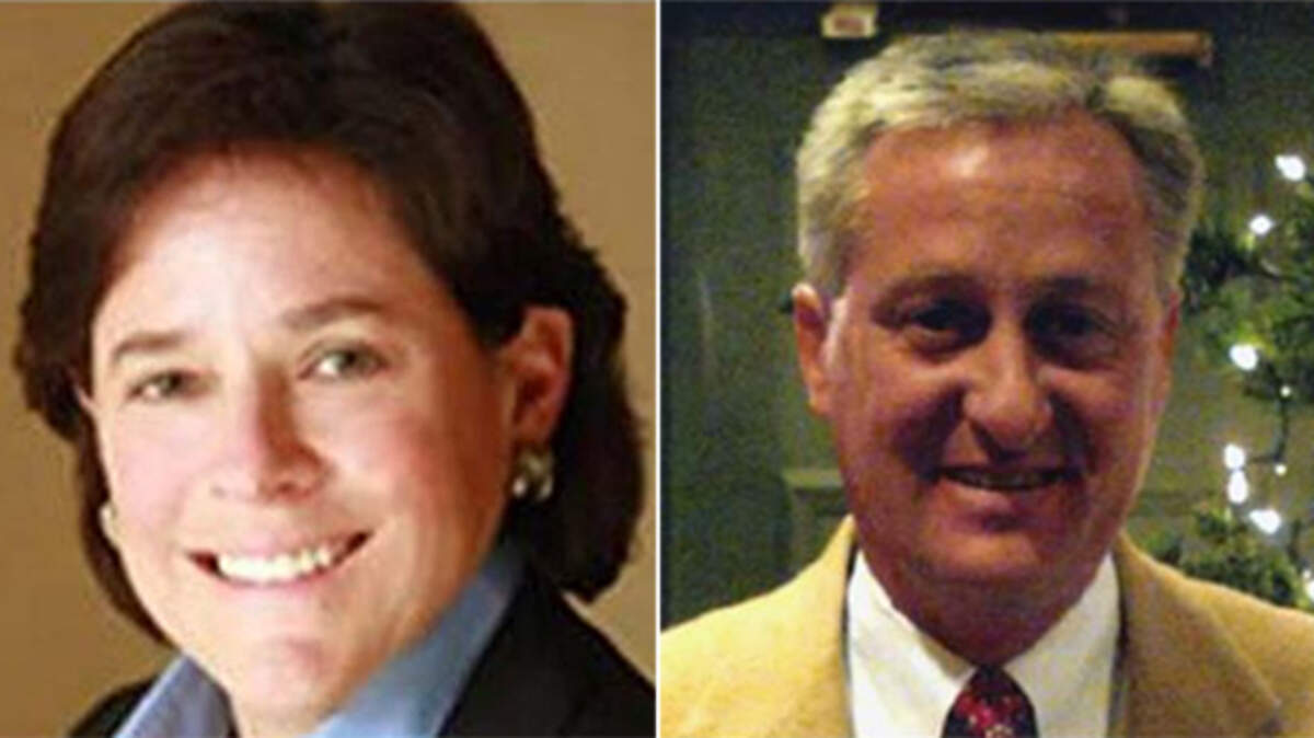 From left, Elizabeth Calvert and John Calvert