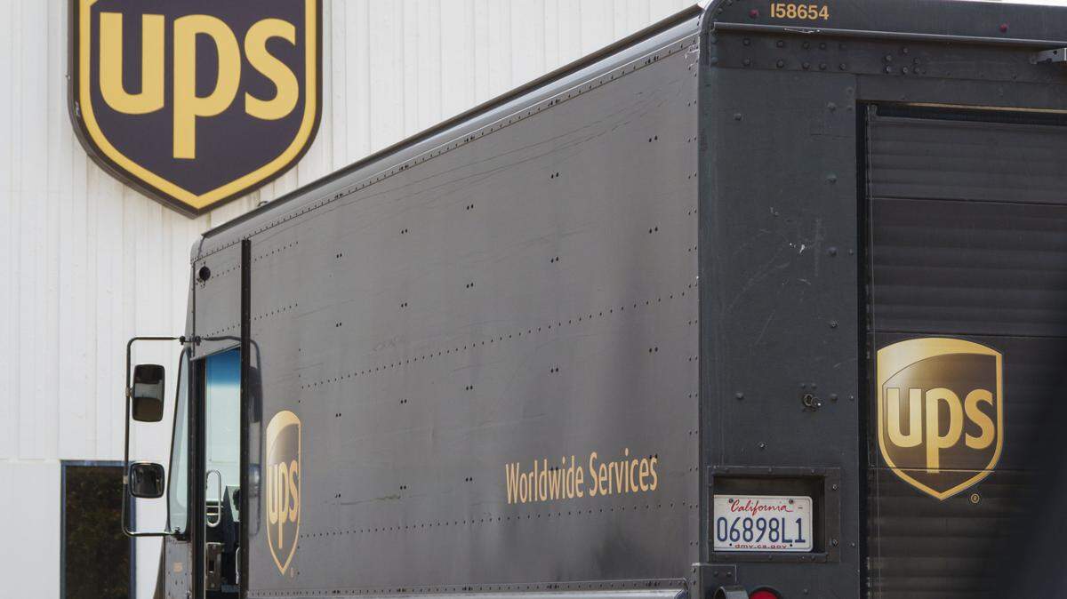 UPS. A United Parcel Service Inc. (UPS) truck is parked at a distribution center on April 4, 2025 in San Diego, California.