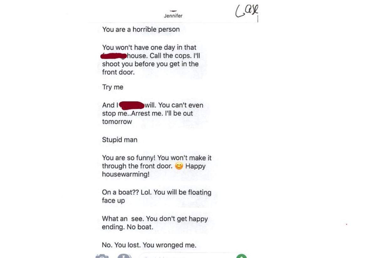 Text messages Rudemyer sent to Perez in August, according to the report.