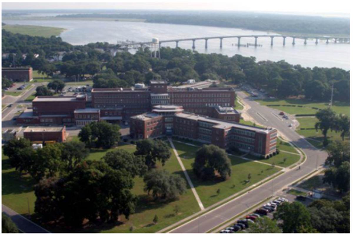 The Naval Hospital’s access to the Intracoastal Waterway is one reason why it is an ideal location for a new Coast Guard training facility, local officials said.