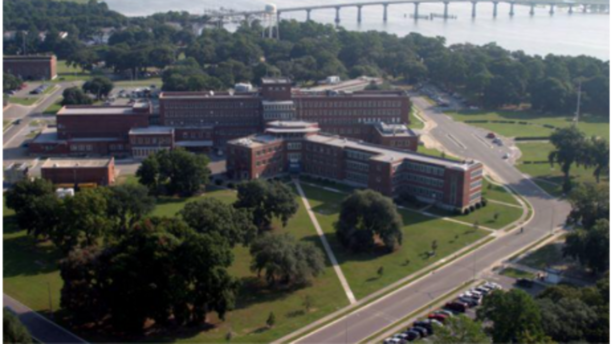 The Naval Hospital’s access to the Intracoastal Waterway is one reason why local officials thought it would be ideal location for a new Coast Guard training facility.