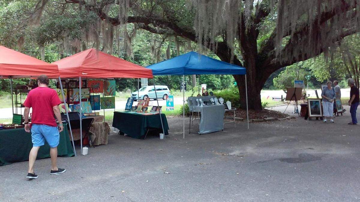 The Starving Artist Market is pictured at Boondocks Restaurant on St. Helena Island. Owner Jim Torcum seeks to move the market to Paris Avenue in Port Royal.