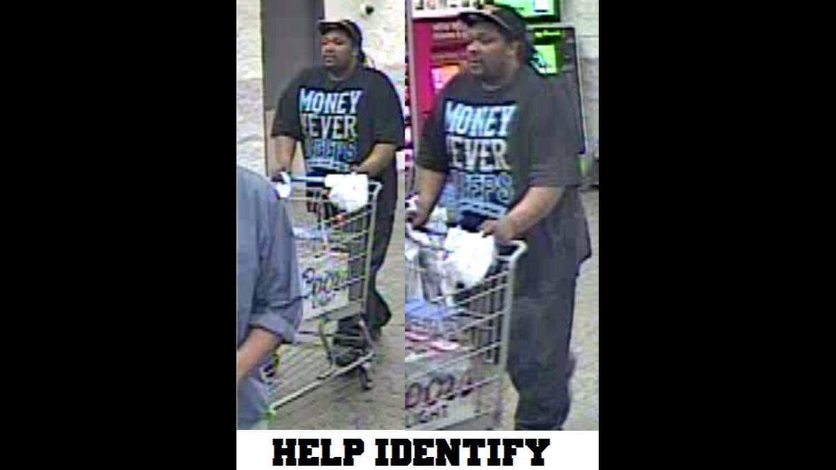 The Beaufort Police Department is looking to identify this man who allegedly stole beer and steaks from the Robert Smalls Parkway Walmart.