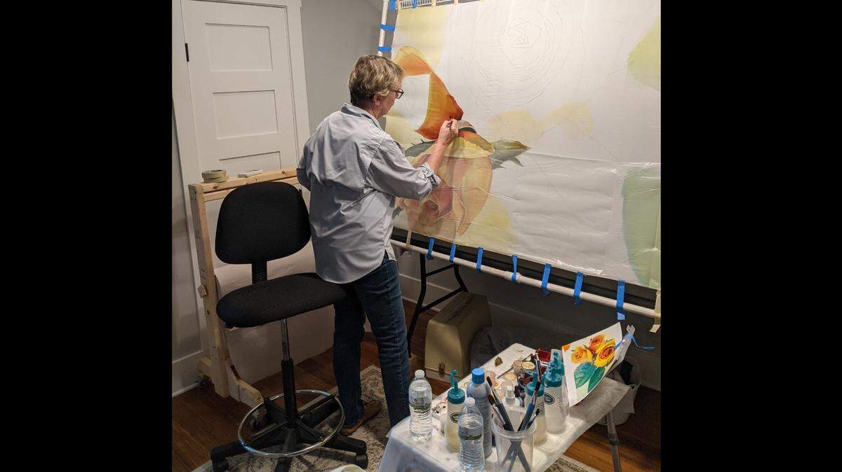 Artists, including Linda Sviland, will open their studios during the Home Studio Art Tour and Sale in Beaufort on Saturday.