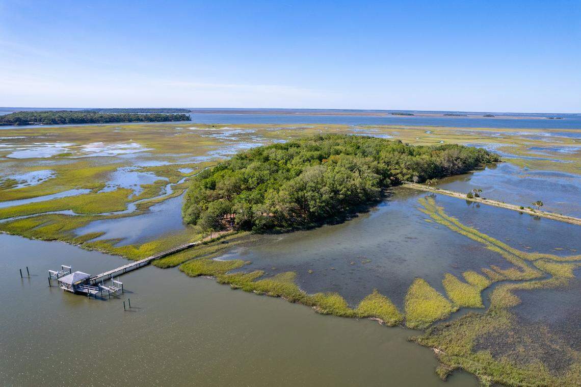 101 Kingston Key Drive on St. Helena Island offers a 12-acre island property, listed at $2.95 million.
